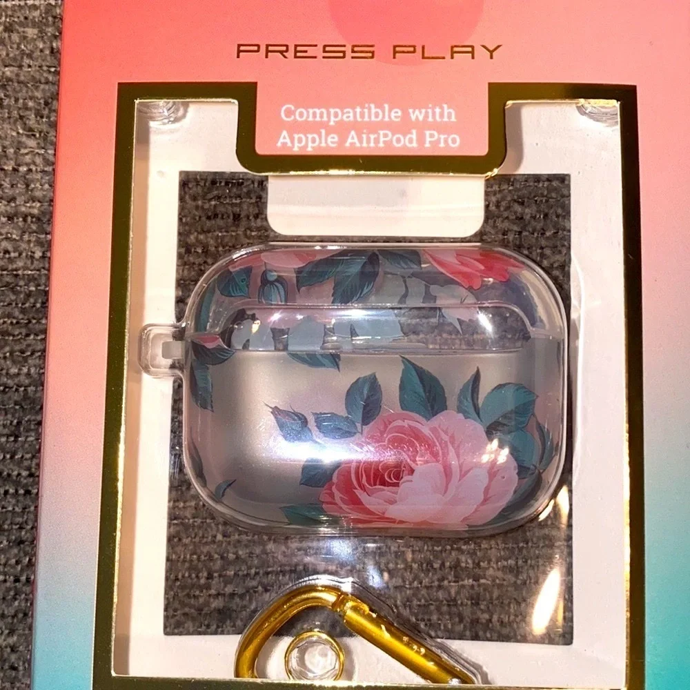 Silicone Case for AirPods Pro w/ Keychain Protective Cover